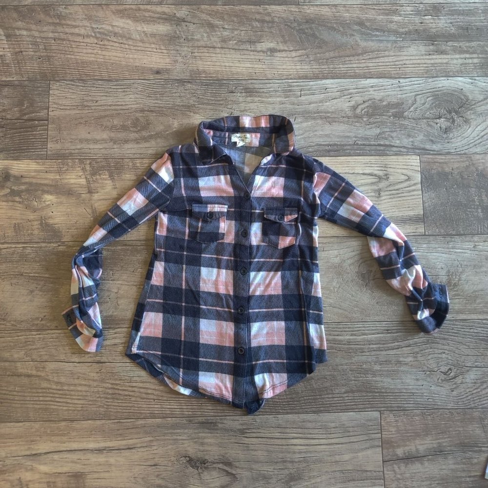 Paper Tee Girls button up shirt